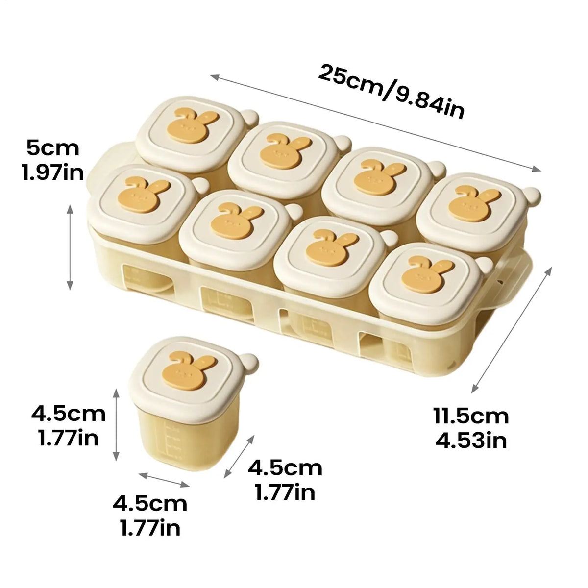 Baby Food Storage Containers Freezer Trays Food Storage