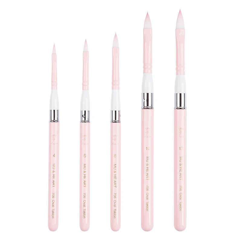Pink Travel Minipen Korean Synthetic Hair Artist Acrylic