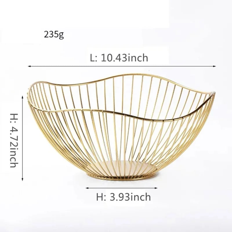 Multi Size Metal Fruit Basket Iron Snack Bread