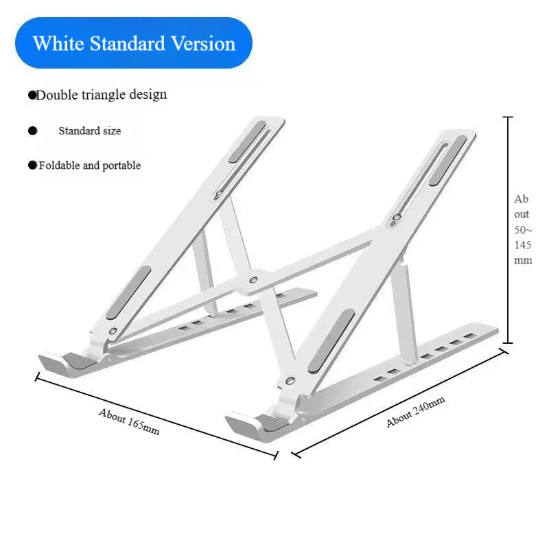 Laptop Stand Foldable Cooling Rack Height Increasing Tray