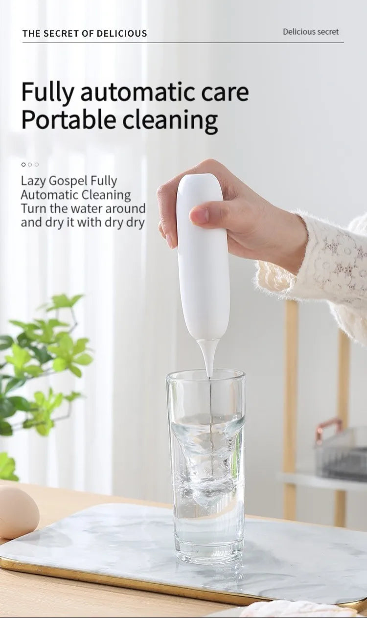 1pc Battery Model Handheld Egg Beater Froth Mixer