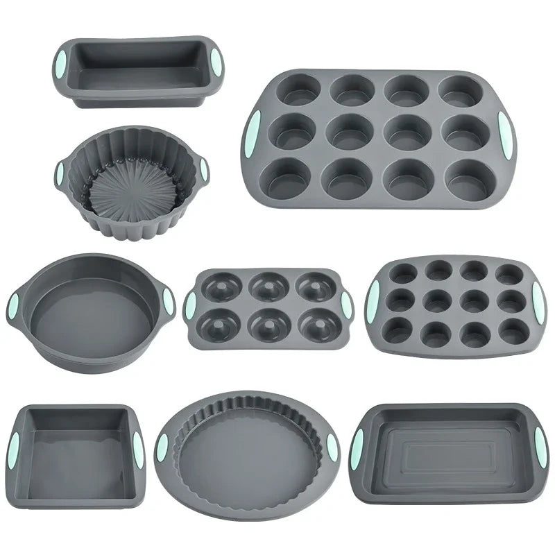 Silicone Fluted Cake Pans Non-Stick Oven Baking Pans
