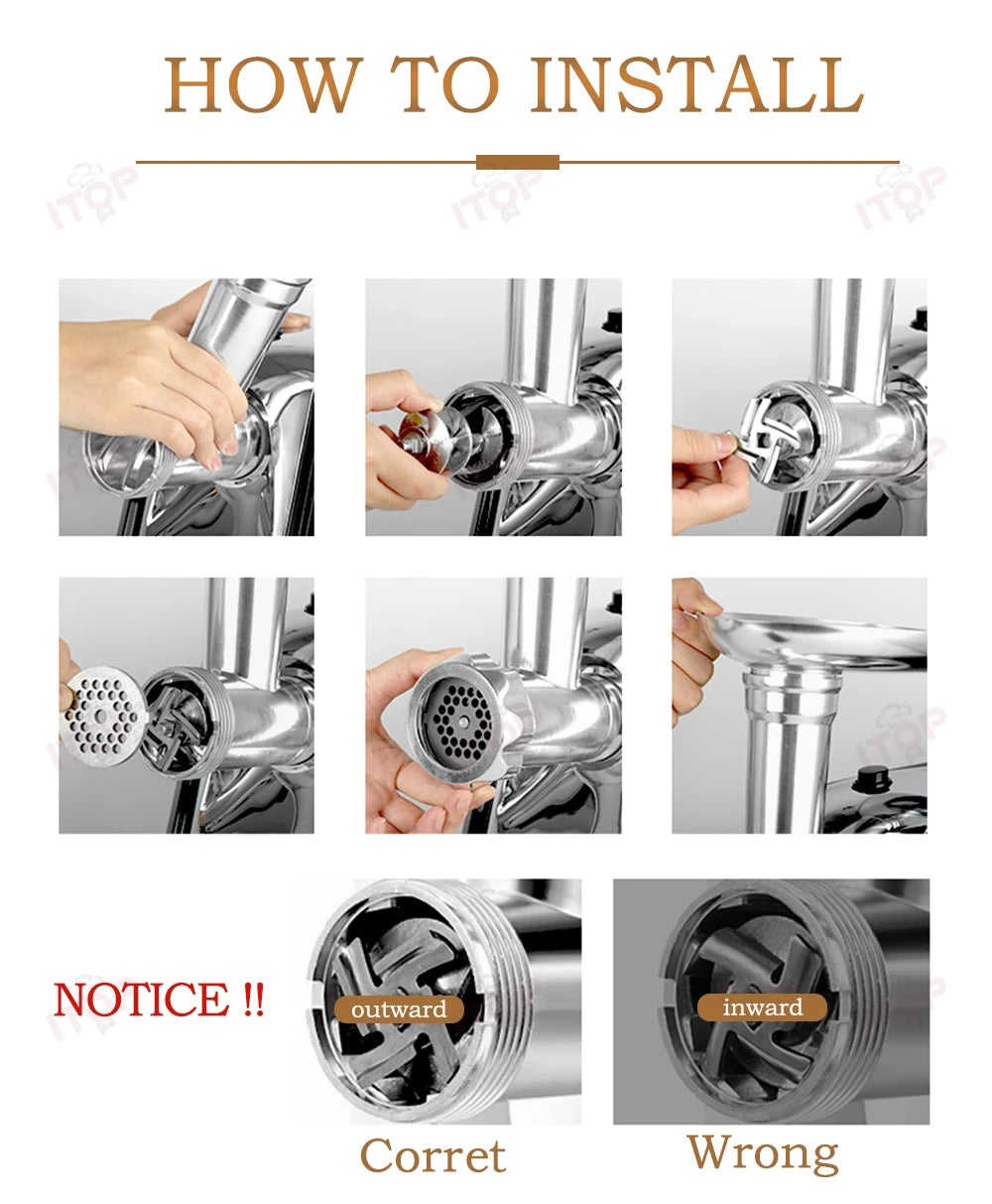 Itop High Quality Electric Meat Grinder Sausage Stuffers