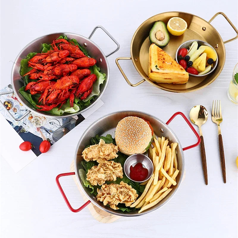Paella Pan Smart Utensils Kitchenware Skillet Frying Stove