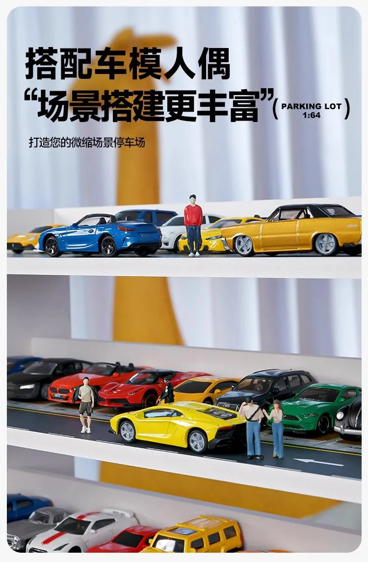 Collector 1/64 Trapezoidal Parking Lot Storage Rack Alloy