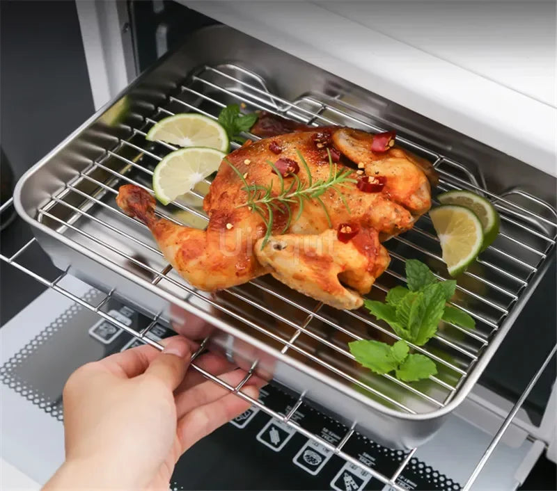 304 Stainless Steel Baking Tray Plate Bbq Tray