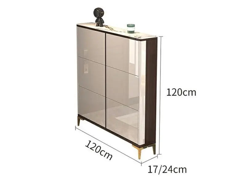 Luxury Ultra-Thin Shoe Cabinet Organizer Storage Living Room