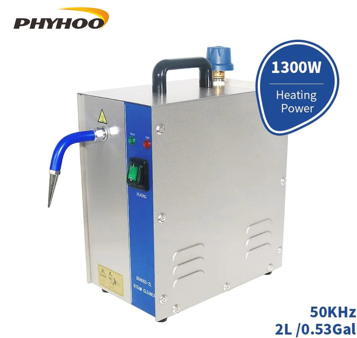 Phyhoo 2l Stainless Steel Jewelry Steam Cleaner Gem