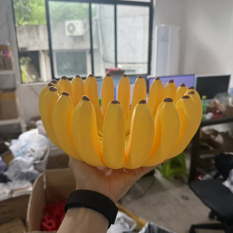 Unique Banana Shaped Fruit Bowl Counter Organizer Cute