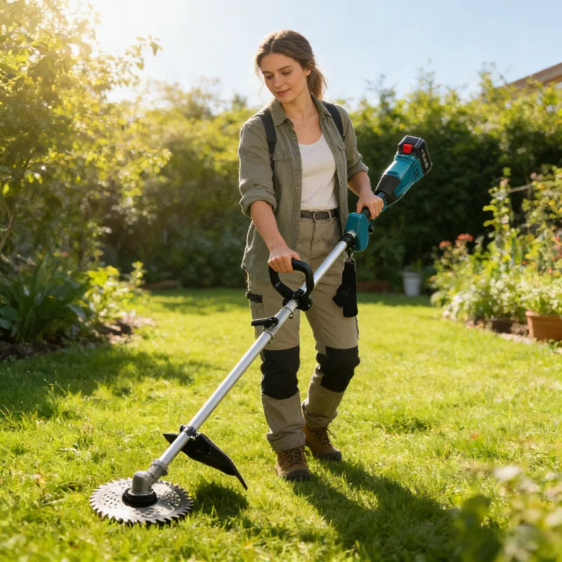 High-Power 9-Inch Brushless Electric Lawn Mower Garden Yard