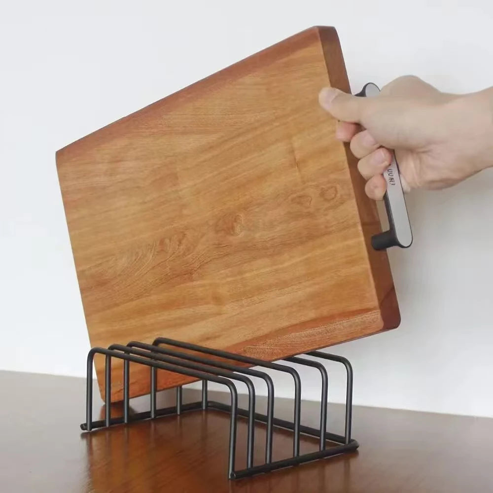 5-Tier Cutting Board Rack Carbon Steel Cutting Board