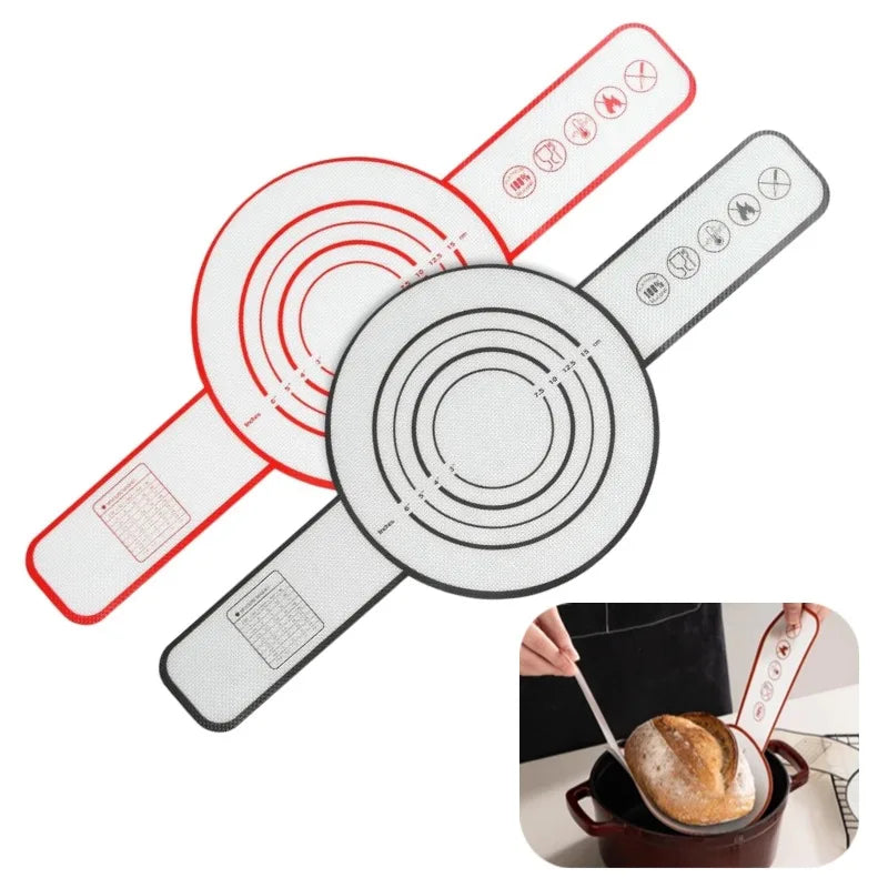 Silicone Baking Mat Long Handles Kneading Pad Dough
