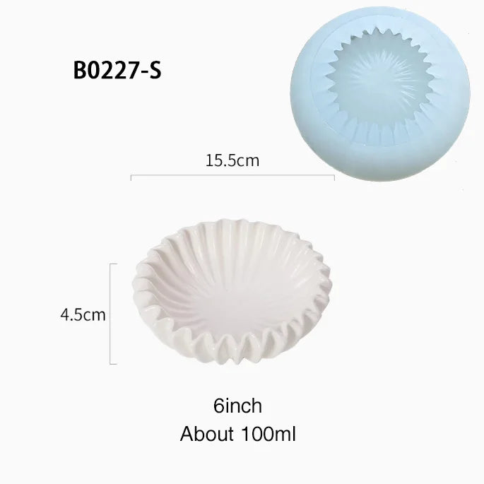 Silicone Mold Lotus Leaf Edge Bowl Diy Resin/Cement