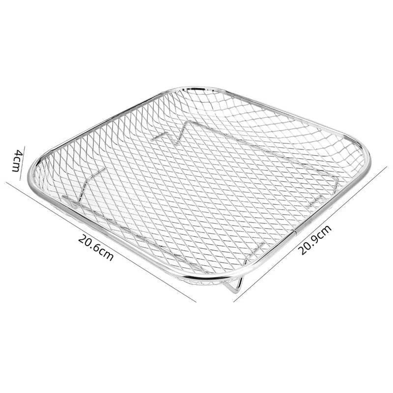 Durable Stackable Air Fryer Rack Non-Stick Stainless Steel