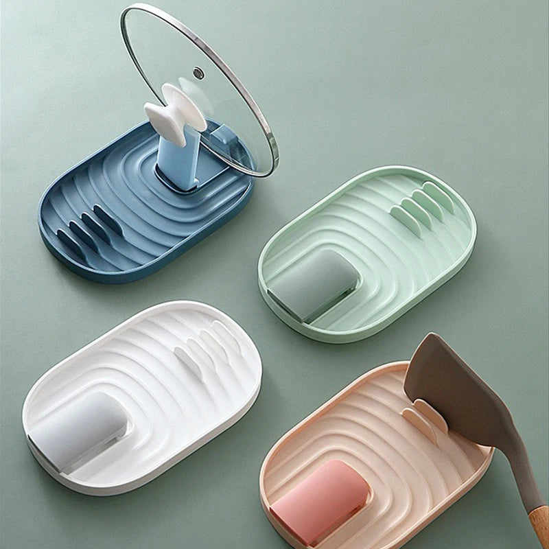 1pc Lid Holder Pot Lid Stand Organizer Adjustable