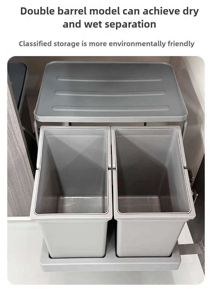 Large Capacity Trash Can Recycle Trash Bin Food