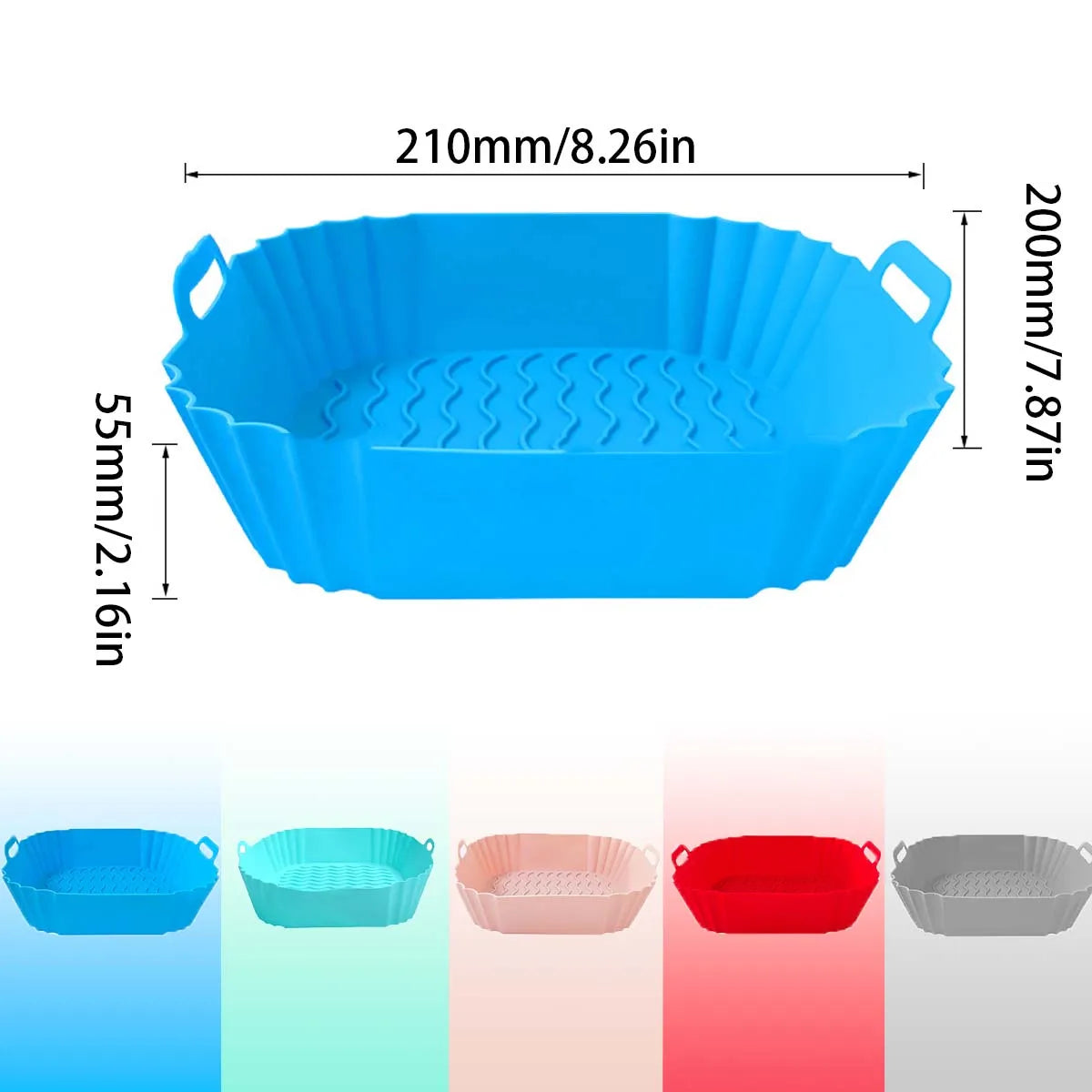 Air Fryer Silicone Liners Pot Airfryer Basket Cooking