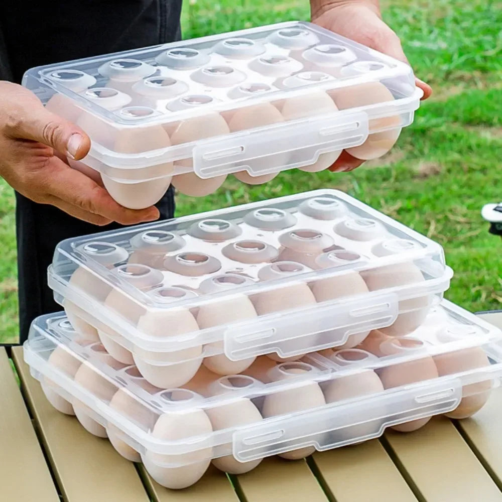 Egg Holder Plastic Egg Storage Box Egg Organizer