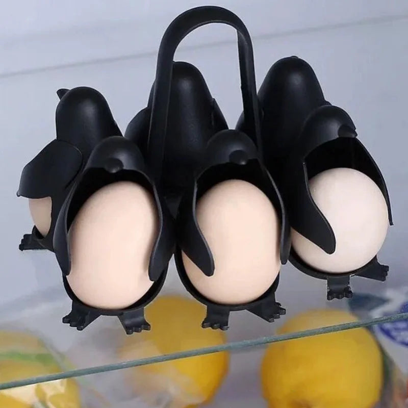 Penguin Egg Steamer & Refrigerator Egg Holder 6pcs