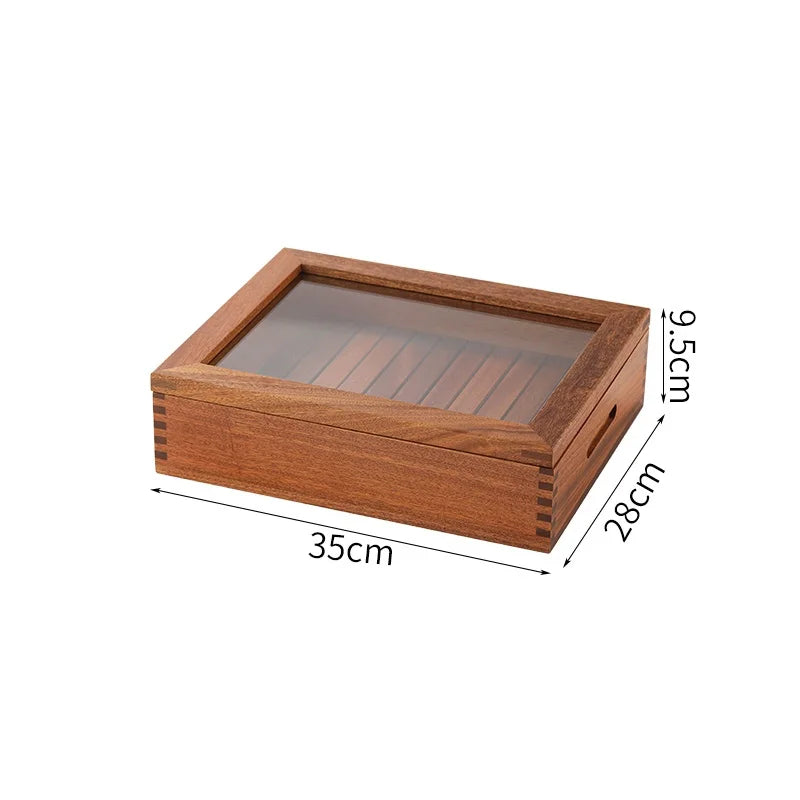 Japanese Cuisine Wooden Sashimi Sushi Box Lid Fish