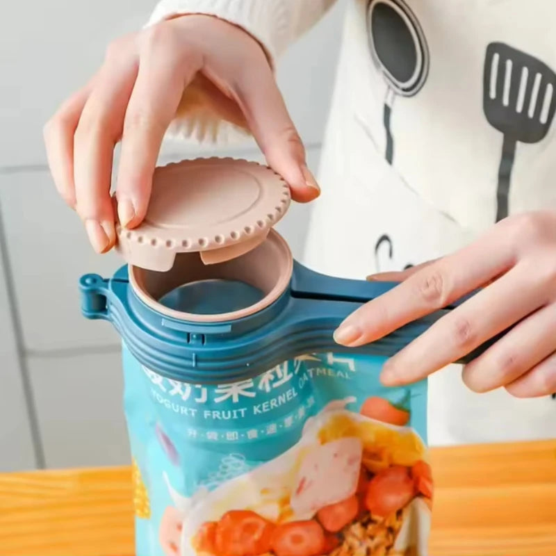 1pcs Food Storage Bag Sealing Clips Plastic Cap