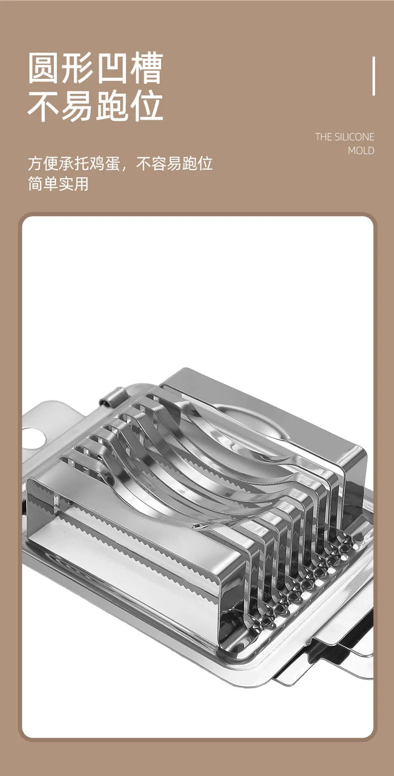 Egg Slicers Chopper Stainless Steel Fruit Salad Ham