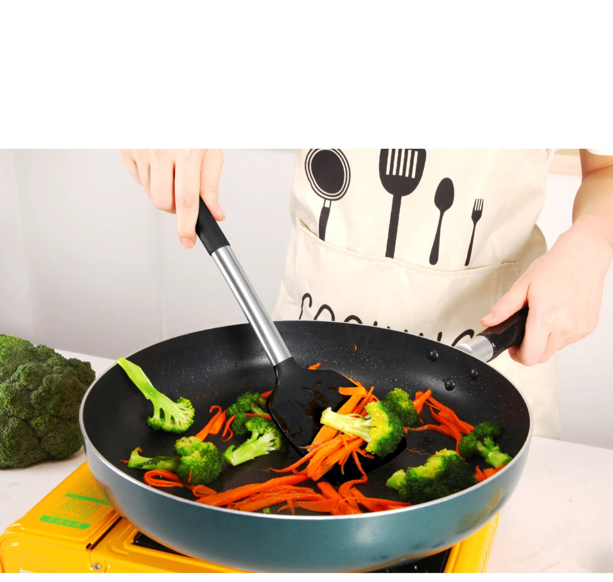 Black Non-Stick Silicone Kitchenware Cooking Utensils Cookware