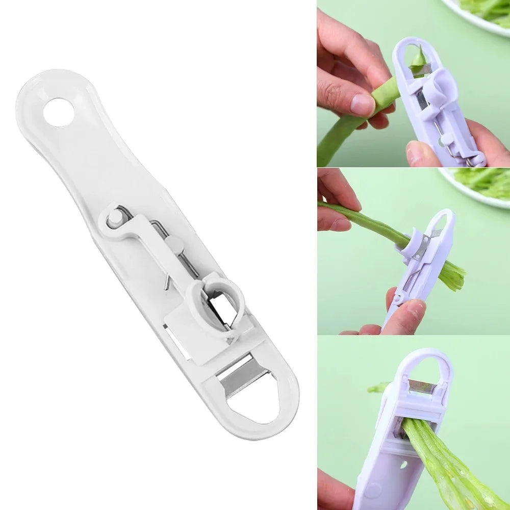 1pc Green Bean Slicer Cutter Vegetable Stringer Peeler