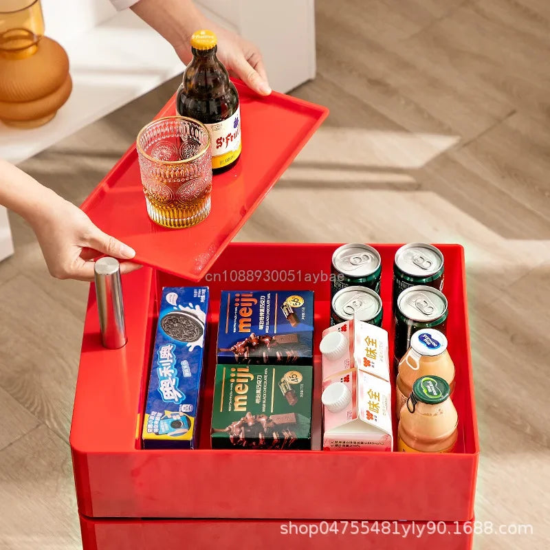 360 Rotating Removable Bedside Table File Cabinet Storage
