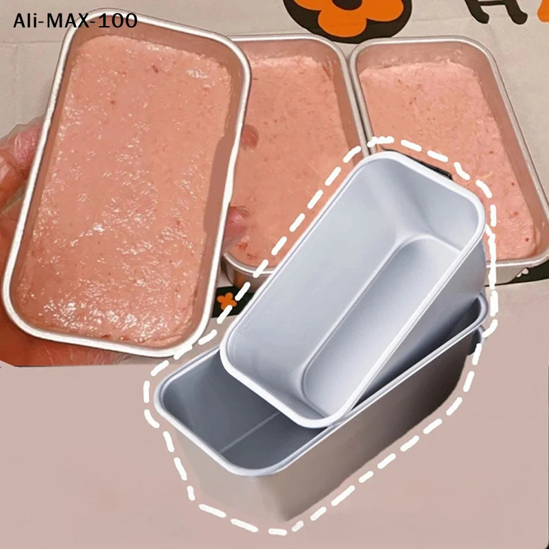 Ays 1pc Rectangular Mold Aluminum Alloy Lunch Meat