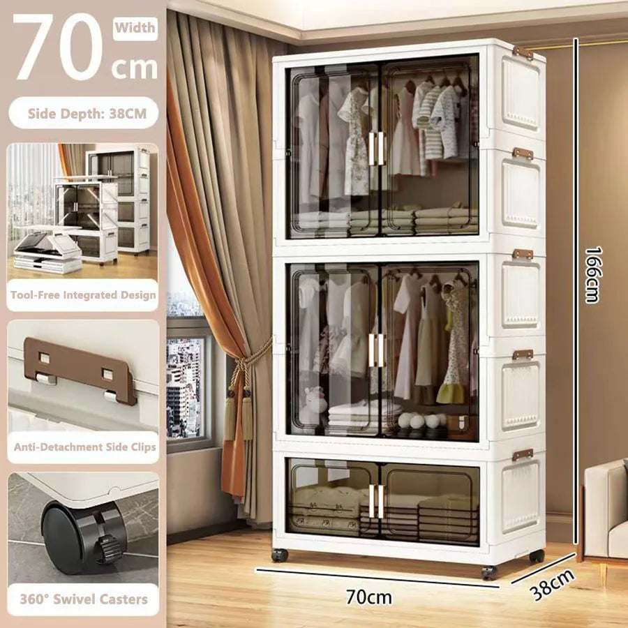 Storage Cabinet Folding Storage Box Living Room Toy