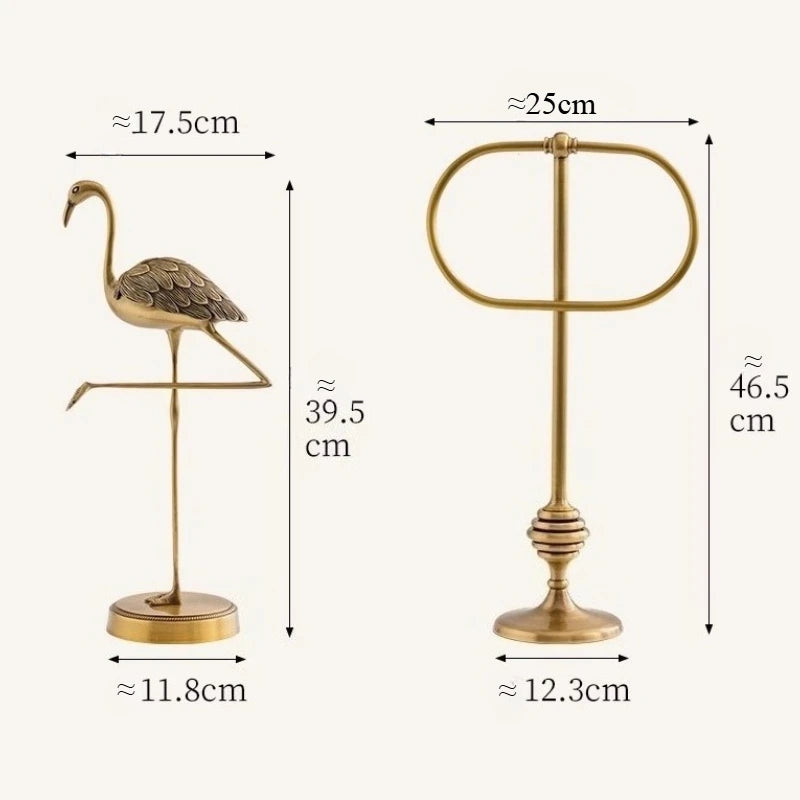 Brass Towel Bars Hand Towel Holder Vertical Non