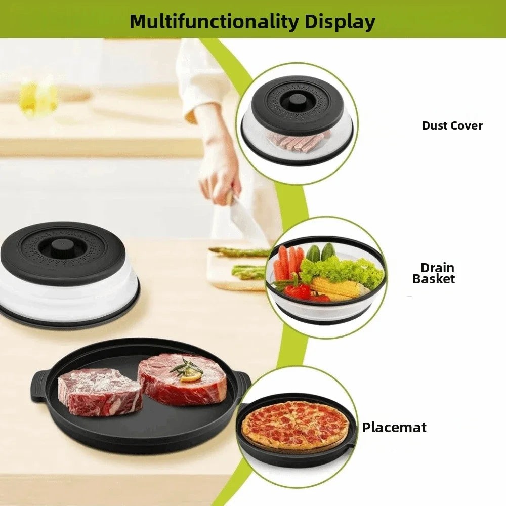 Silicone Microwave Splatter Cover Oil-Proof Splash-Proof