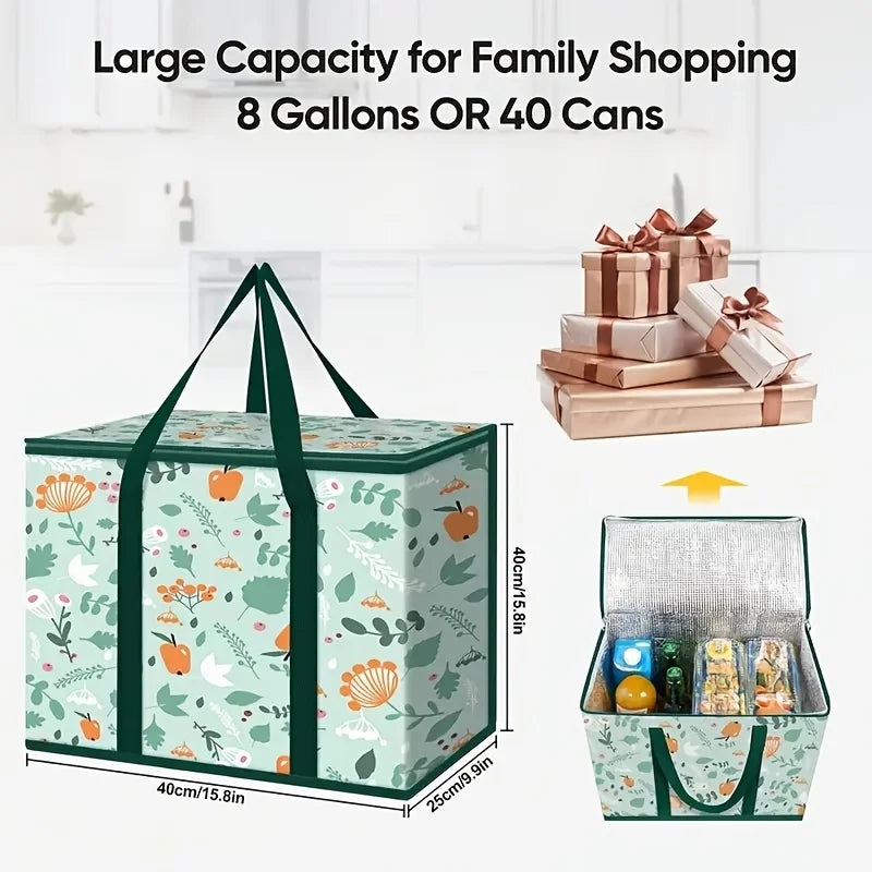 Large Reusable Grocery Bag - Keeps Food /Cold
