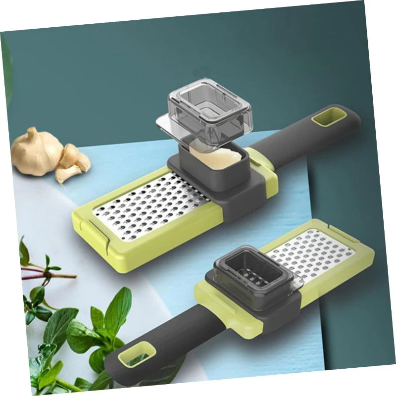 Vegetable Grater Garlic Chopper Light Green Slicer Multi