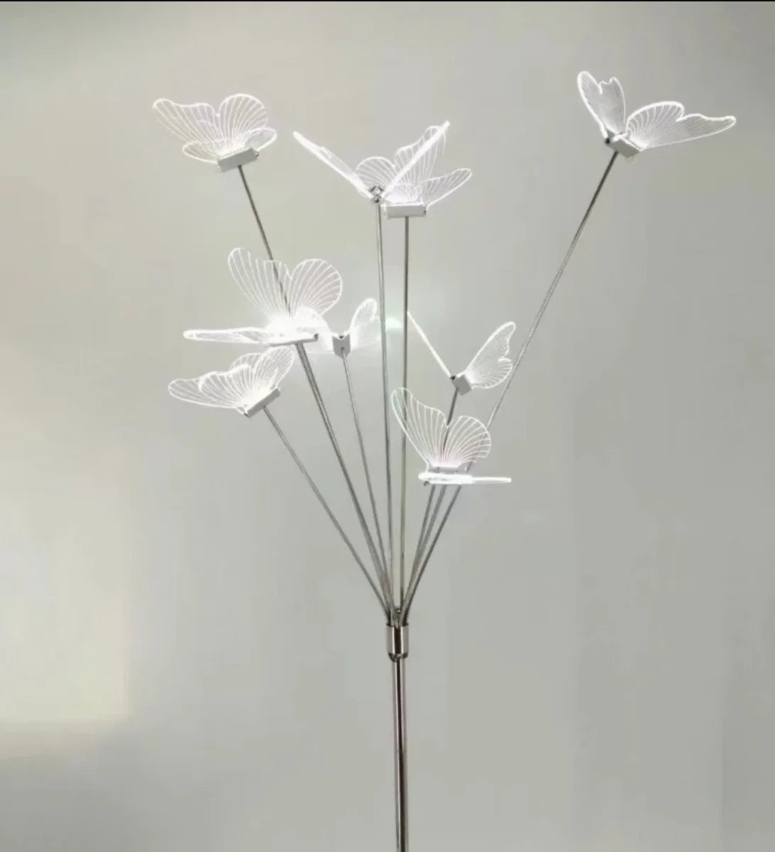 4/8pcs Wedding Acrylic Glowing Brush Butterflies Road Guide