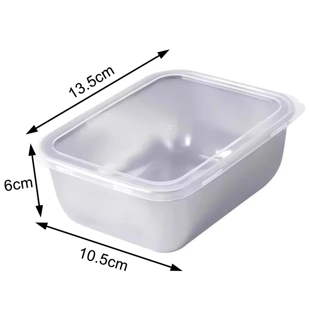Stainless Steel Food Storage Container Lid - Airtight