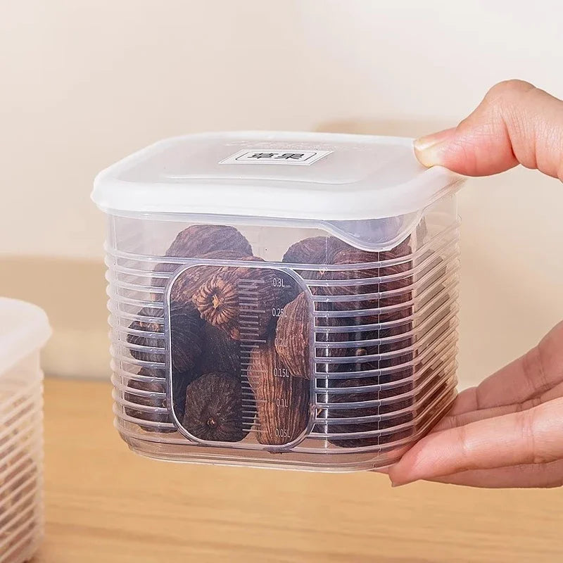 Food Storage Container Grids Vegetable Fruit Fresh-Keeping Box