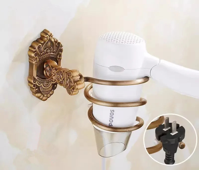 Antique Bronze Carved Bathroom Aluminum Bath Hardware Bathroom