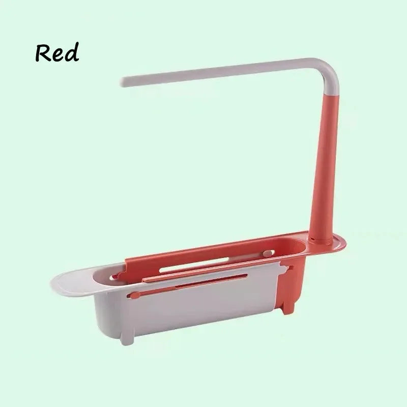 Sink Drain Rack Telescopic Sink Shelf Sinks Organizer