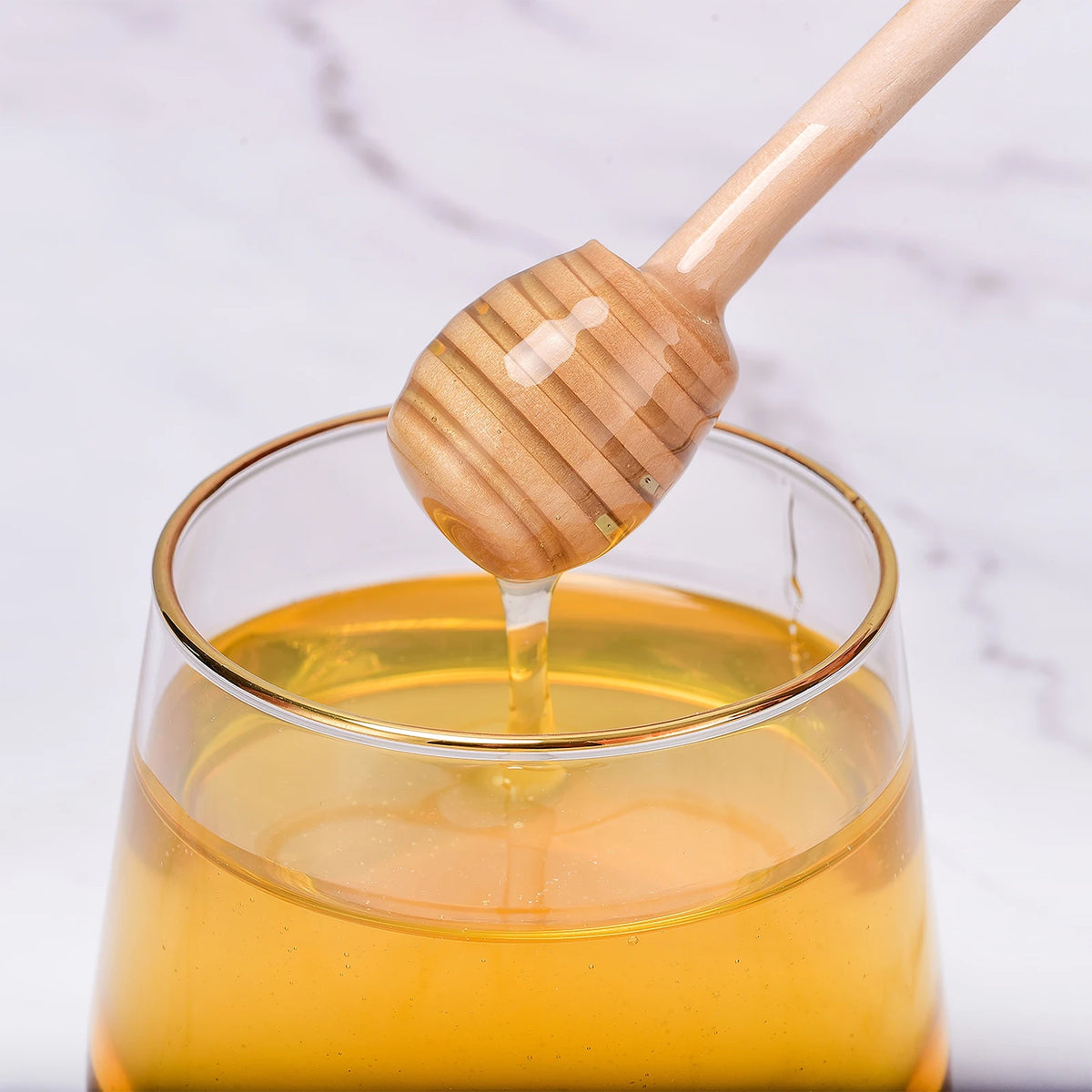 Honey Stir Bar Mixing Handle Jar Spoon Wooden