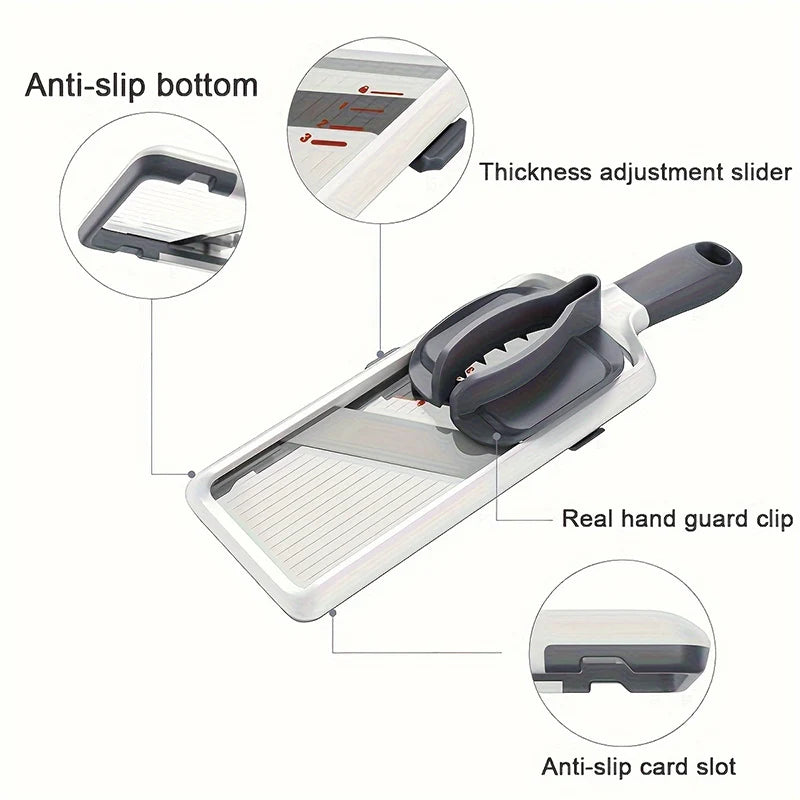 Handheld Vegetable Slicer Adjustable Stainless Steel Blade