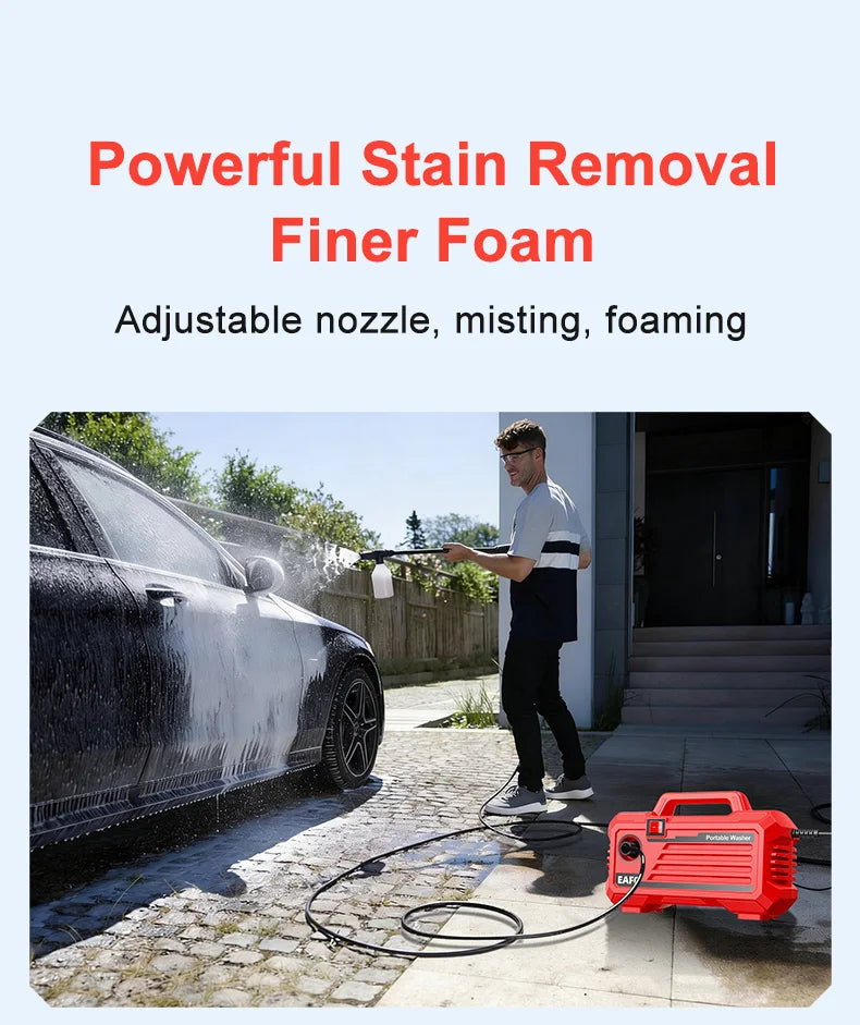 Eafc Newest 2000w Electric High Pressure Washer Powerful