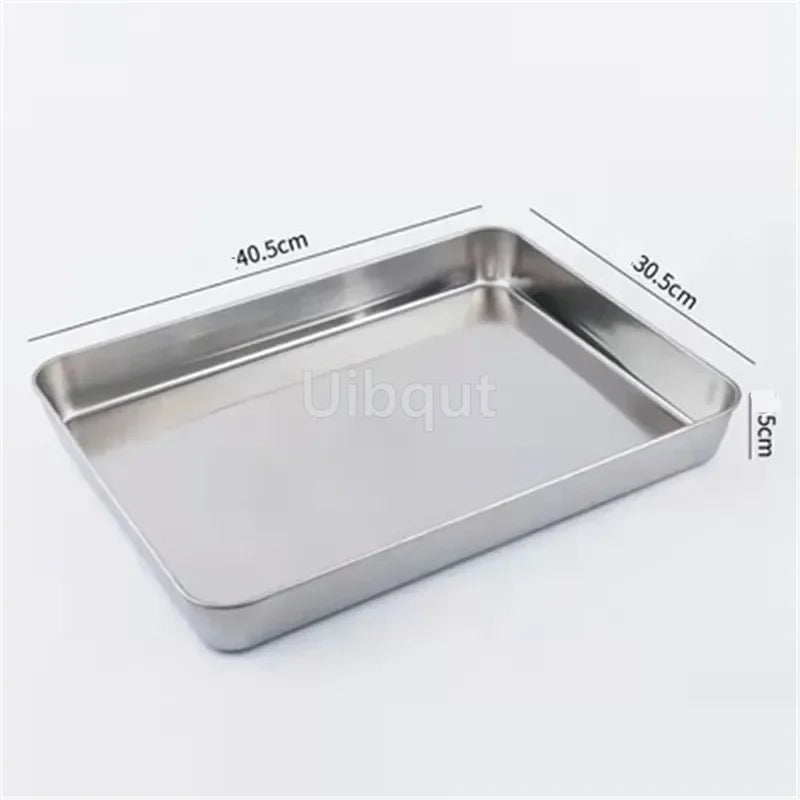 304 Stainless Steel Baking Tray Plate Bbq Tray