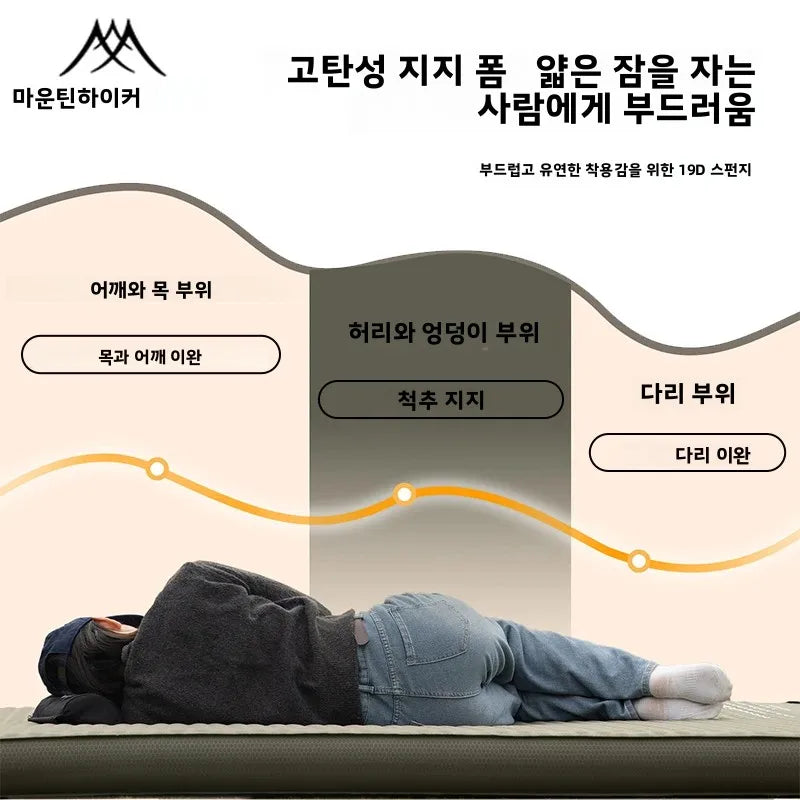 Mountainhiker Upgrade Inflatable Mattress 10cm Thick Sleeping Pad