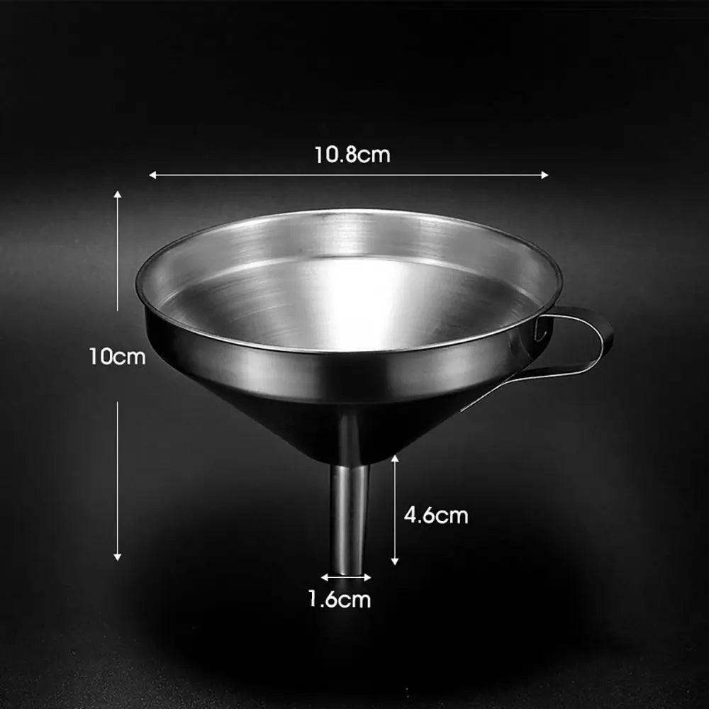 Stainless Steel Funnel Oil Liquid Metal Funnel Detachable