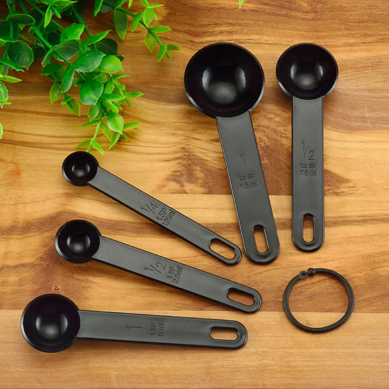 5pcs/Set Colors Measuring Spoon Coffee Teaspoon Sugar Scoop