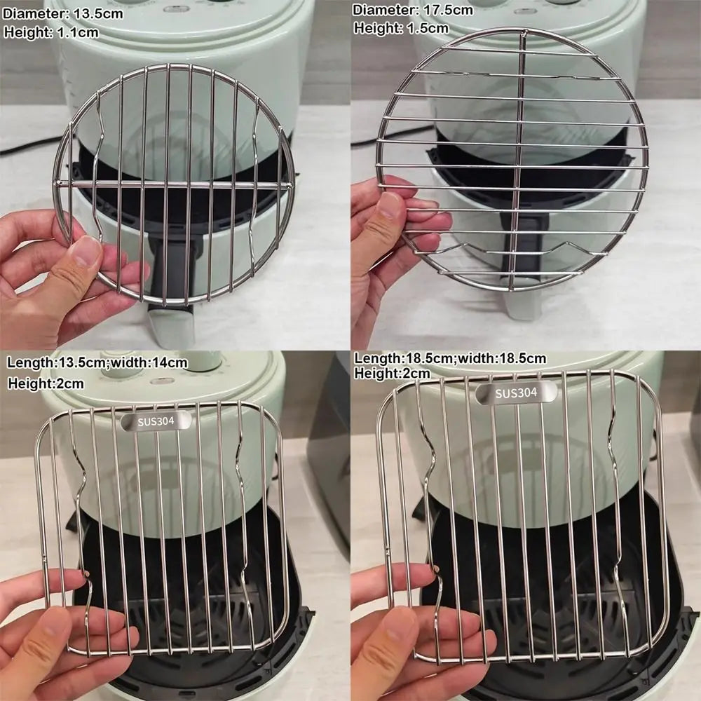 Round Square Cooking Rack 304 Stainless Steel Thicken