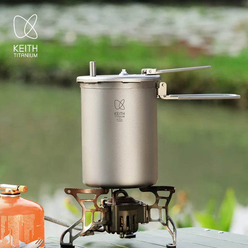Keith Pure Titanium High-Altitude Mountain Pressure Cooker 8l