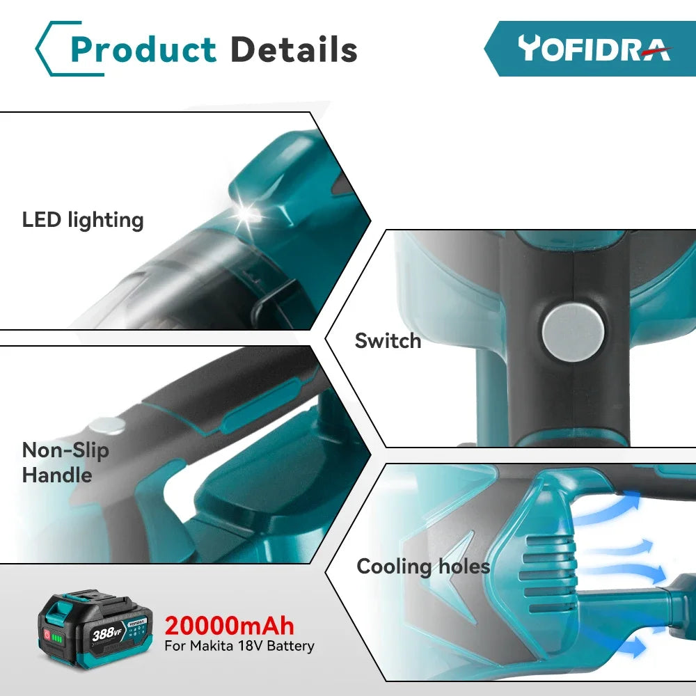 Yofidra In Cordless Handheld Electric Vacuum Cleaner Rechargeable